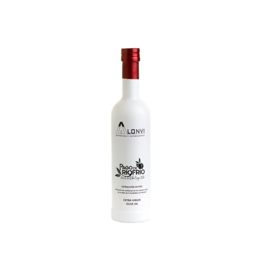 Botella de AOVE con logotipo serigrafiado