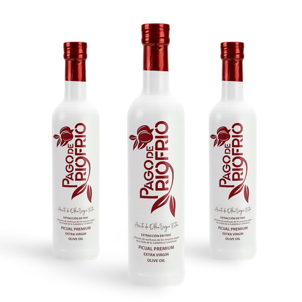 Botella de 500 ml de AOVE Picual Premium Pago de Riofrío